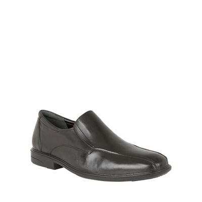Black leather 'Chiltern' slip on shoes